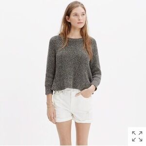 Madewell Patch & Repair High Rise Denim Shorts 24